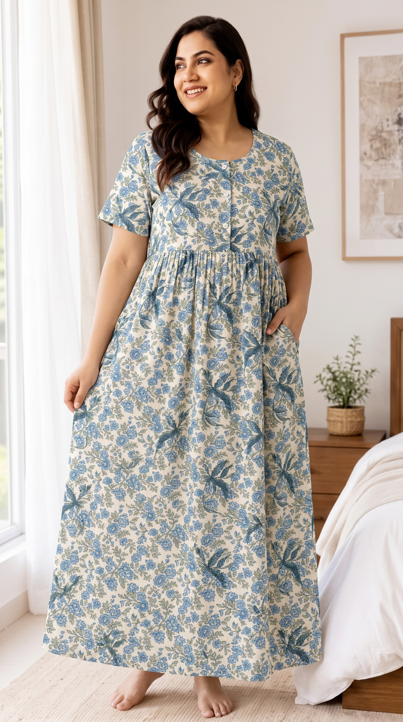 Classic Blue Floral